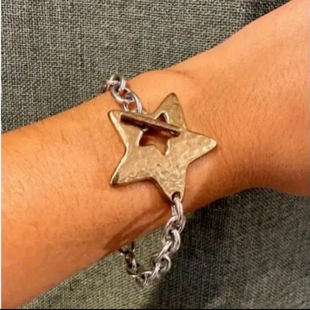 Gold Star Charm Bracelet Stainless Steel Hypoallergenic